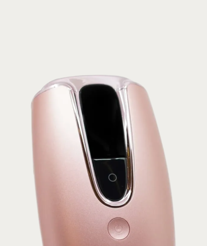 The upper body of the Aivee LHR+ rose-gold device