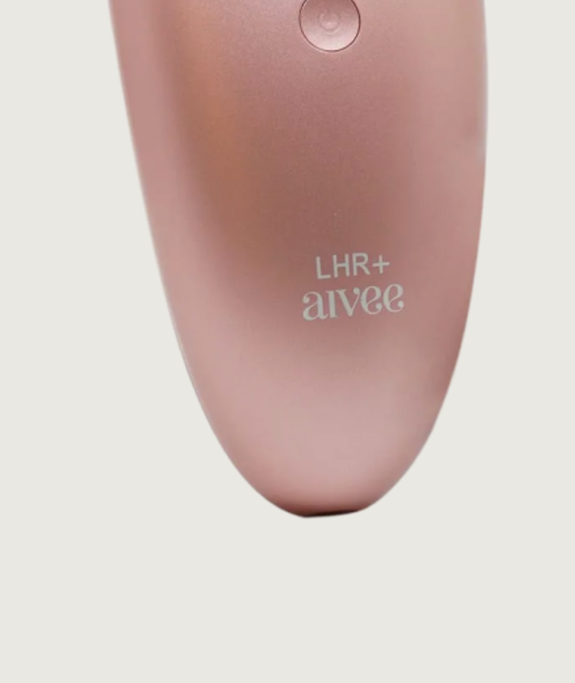 The base of the Aivee LHR+ device on its cream backdrop