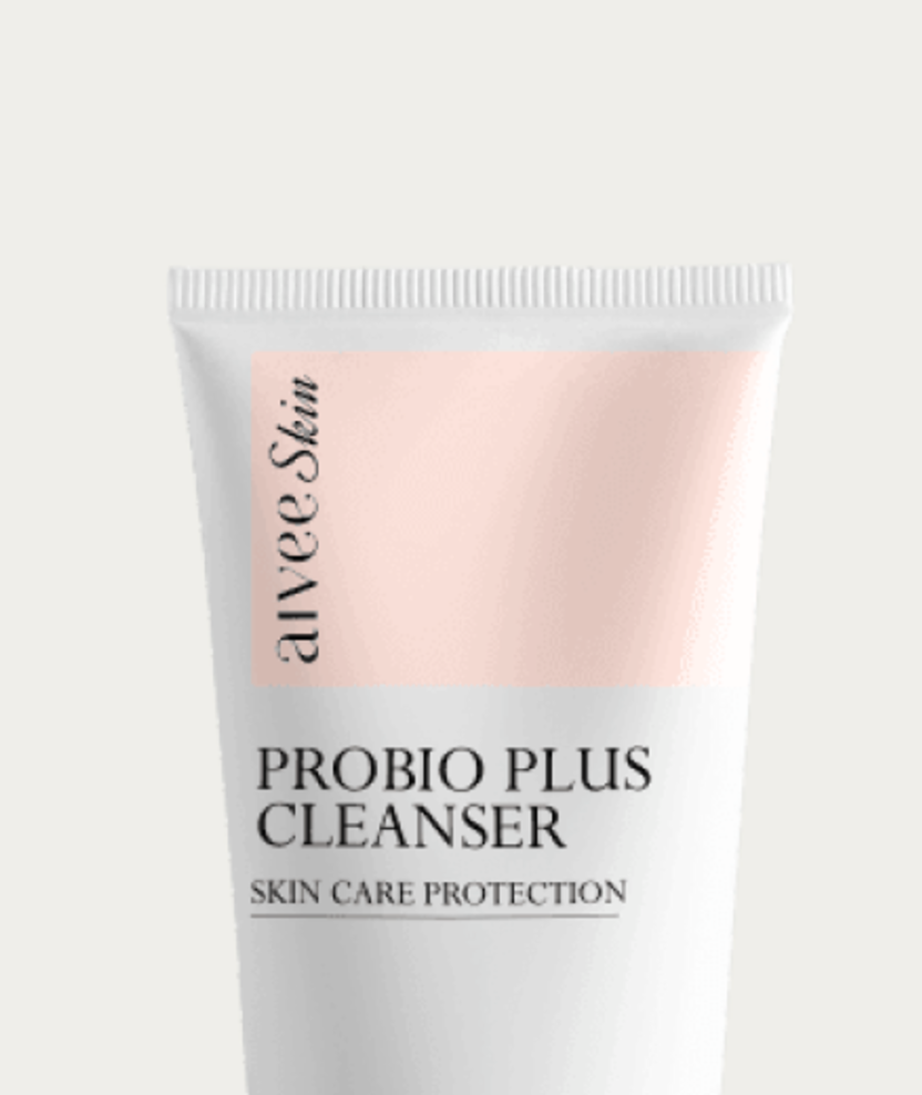 The upper body and cap of the Probio Plus Cleanser tube