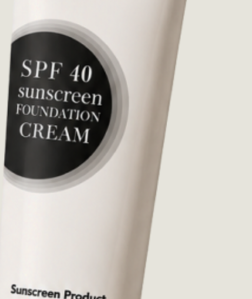 A closer view of the Tinted Sunscreen SPF30 label